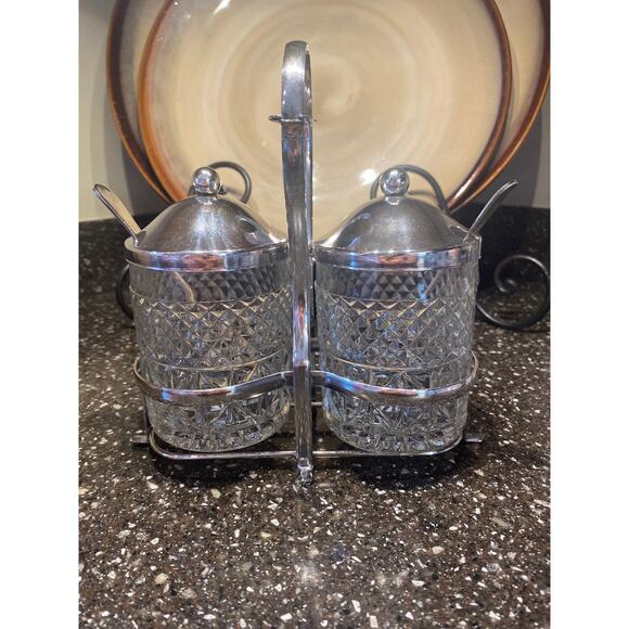 Vintage Crystal serving set - Picture 4 of 7